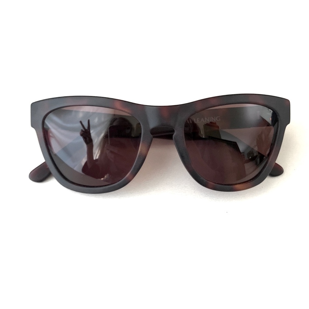 Westward Leaning original Pioneer style sunglasses—matte tortoise/brown lenses